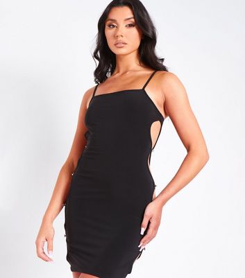 Missy Empire Black Embellished Cut Out ...